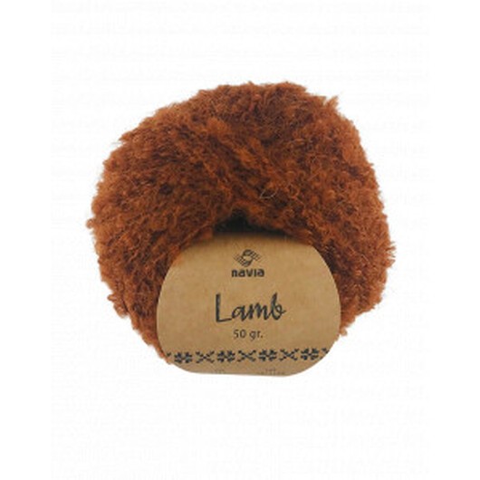 Navia Lamb Garn 1311 Rödbrun