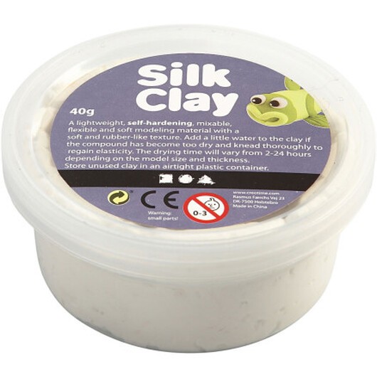 Silk ClayÂ®, vit, 40 g/ 1 burk