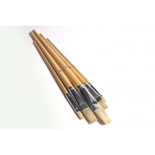 Artino Målarpenslar/Artist Brush Set Flat Ass. Sizes - 5 st.