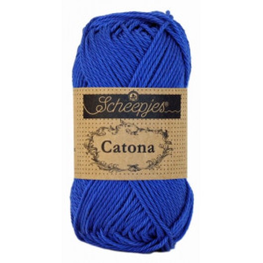 Scheepjes Catona Garn Unicolor 201 Electric Blue