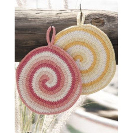 Candy Daze by DROPS Design - Grytlappar Virkmönster