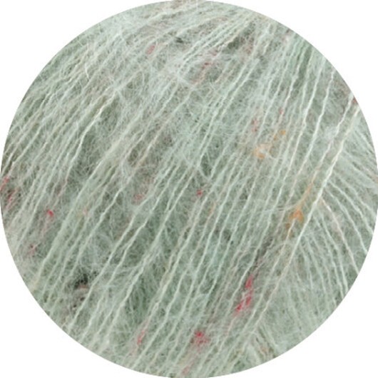 Lana Grossa Superkid Tweed Garn 617 Grå Grön