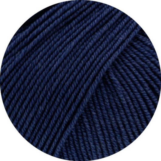 Lana Grossa Cool Wool Seta Garn 04 Midnattsblå
