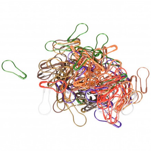 Infinity Hearts Maskmarkörer/Markeringsringar Metall 10 Ass. färger 22x9,5mm - 100 st