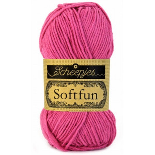 Scheepjes Softfun Garn Unicolor 2495 Rosa