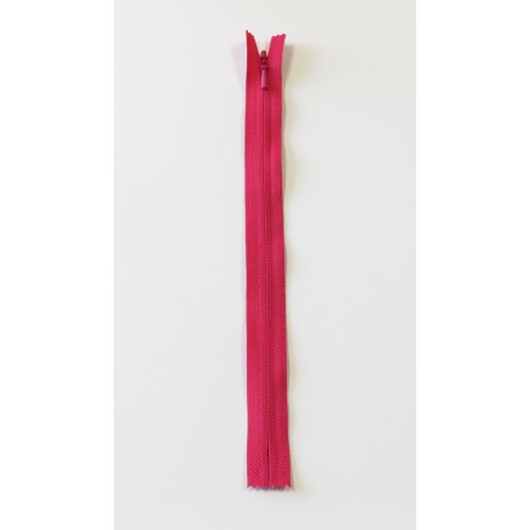 YKK Osynlig Dragkedja/Blixtlås Fast Mörkrosa 4mm - 55cm