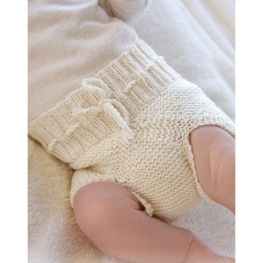 Pampered by DROPS Design - Baby Underbyxor Stick-mönster strl. Prematur - 3/4 år