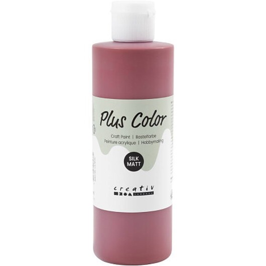 Plus Color Hobbyfärg, gml. röd, 250 ml/ 1 flaska