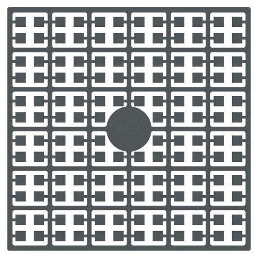 Pixelhobby Midi Pärlor 487 Väldigt Mörk Metallgrå 2x2mm - 140 pixels