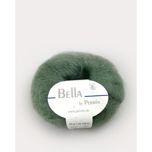 Permin Bella Mohair Garn 69 Dammgrön
