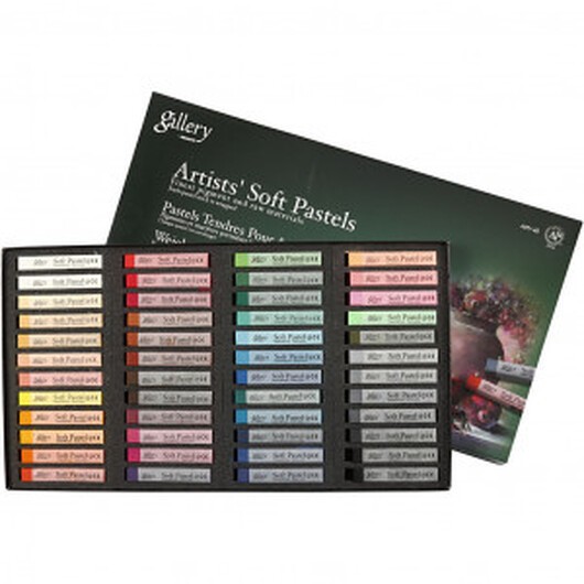 Gallery torrpastell, tjocklek 10 mm, L: 6,5 cm, 48 st., assorterade färger