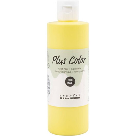 Plus Color Hobbyfärg, primärgul, 250 ml/ 1 flaska