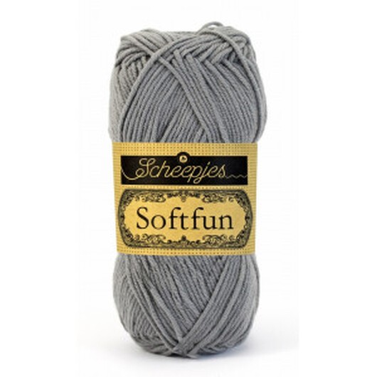 Scheepjes Softfun Garn Unicolor 2510 Grå