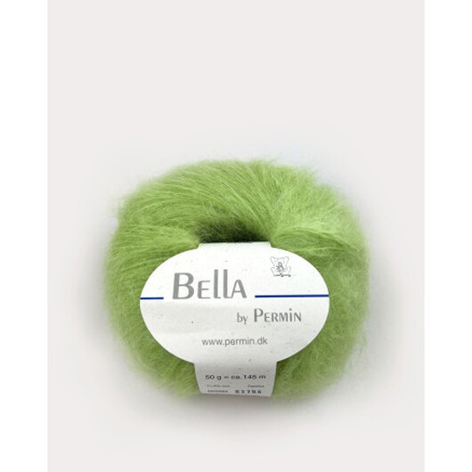 Permin Bella Mohair Garn 82 Ljusgrön