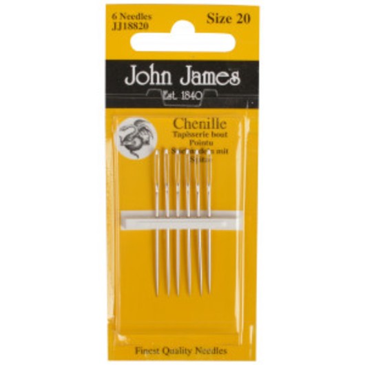 John James stramaljnålar med spets strl. 20 - 6 styck
