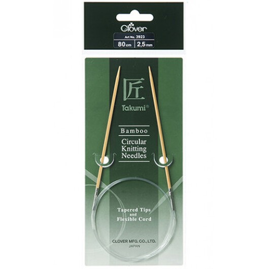 Clover Takumi Rundstickor Bambu 80cm 2,50mm /31.5in US1Â½