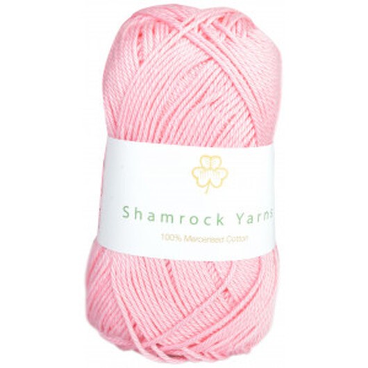 Shamrock Yarns 100% Mercerised Cotton 05 Ljusrosa