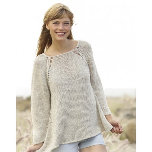 Everyday Comfort by DROPS Design - Tröja Stick-mönster strl. S - XXXL