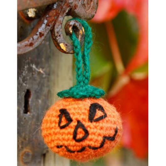 Jack by DROPS Design - Halloween Pumpa Virkmönster 5cm  - Jack by Drops Design