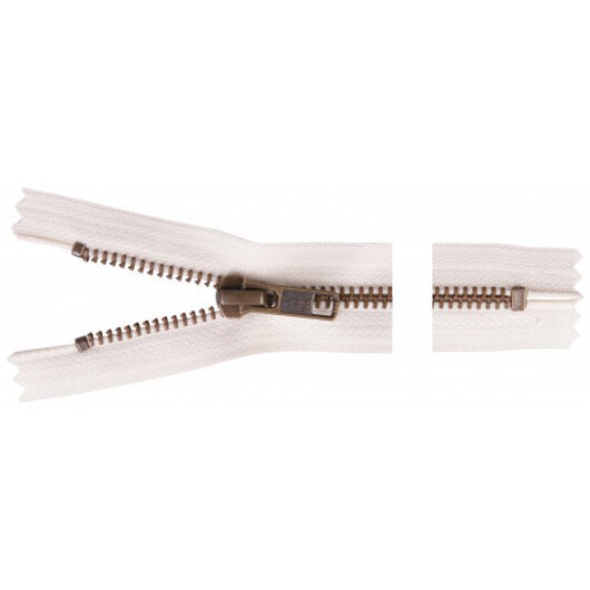 YKK Dragkedja/Blixtlås Antik Mässing 12cm 6mm Natur