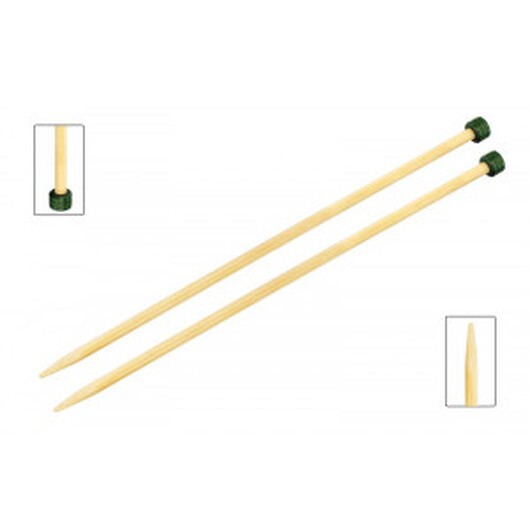 KnitPro Bamboo Stickor / Jumperstickor Bambu 30cm 2,50mm / 11.8in US1Â½