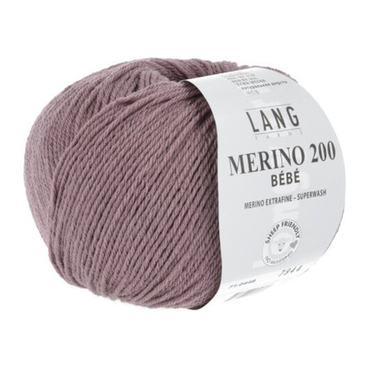 Lang Yarns Merino 200 Bebe Garn 448 Gammelrosa