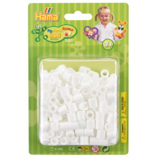 Hama Maxi Pärlpaket 8501 Vit - 250 st.