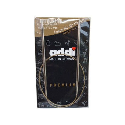 Addi Turbo Rundstickor Mässing 60cm 5,00mm / 23.6in US8