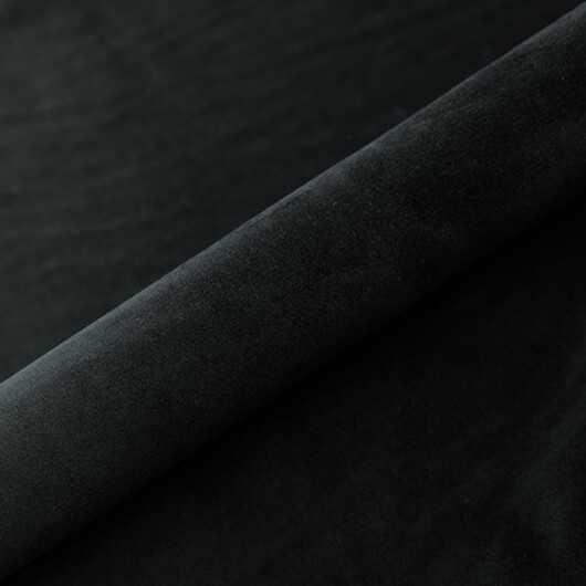 Möbeltygtyg, Sammet 142cm 2219 Svart - 50cm