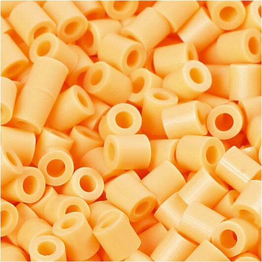 Photo Pearls, stl. 5x5 mm, Hålstl. 2,5 mm, medium, ljusorange (26), 6000 st./ 1 förp.