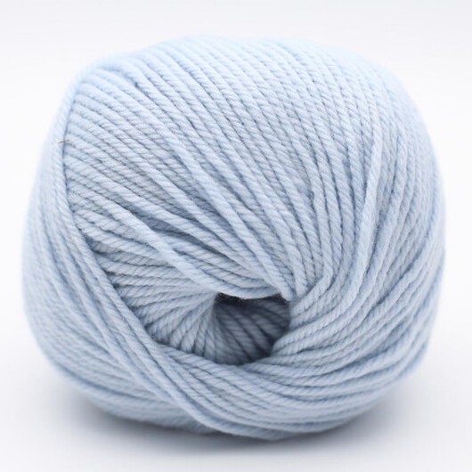 Kremke Soul Wool The Merry Merino 110 GOTS Garn 21 Baby Blå