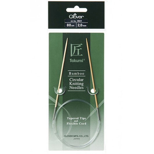 Clover Takumi Rundstickor Bambu 80cm 2,00mm /31.5in US0
