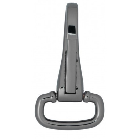 Infinity Hearts Karbinhake med D-ring Mässing Gunmetal 50mm - 1 st