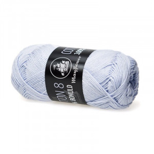 Mayflower Cotton 8/4 Garn Unicolor 1450 Himmelsblå