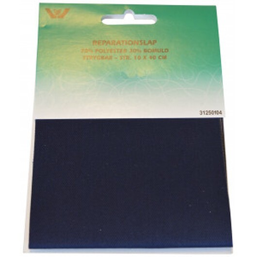 Strykmärke / Reparationslapp Polyester/Bomull Marin 10x40 cm - 1 st.