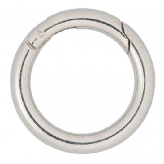 Infinity Hearts O-ring med Ãppning Messing Silver Ø38mm - 5 st