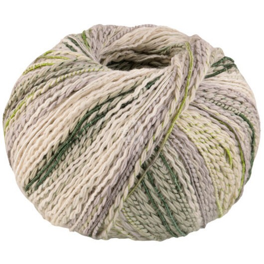 Lana Grossa Torto Garn 1 CrÃ¨me/ljusgrå/ljus/mörkgrön