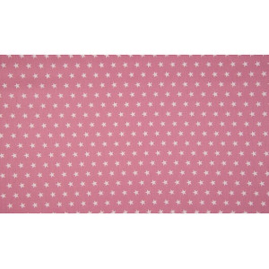 Minimals Bomullspoplin Tyg Print 113 Star Old Rose 145cm - 50cm