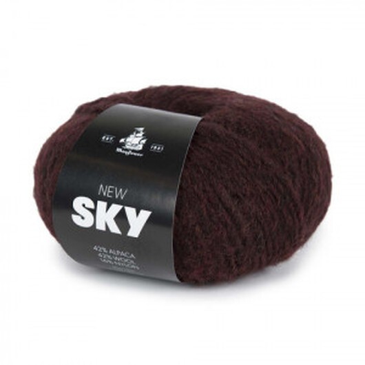 Mayflower New Sky Garn Unicolor 76 Aubergine