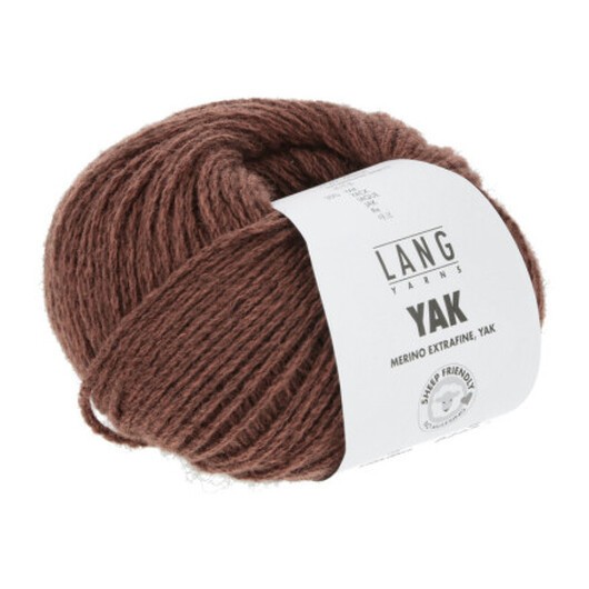 Lang Yarns Garn Yak 62 Vinröd