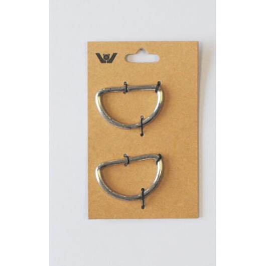 D-ring 32mm Silver - 2 st.