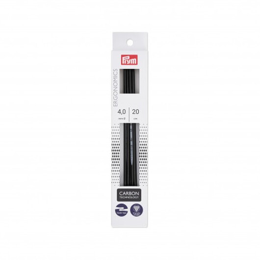 Prym Ergonomics Strumpstickor Carbon 20cm 4,00mm