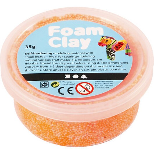 Foam ClayÂ® , neonorange, 35 g/ 1 burk
