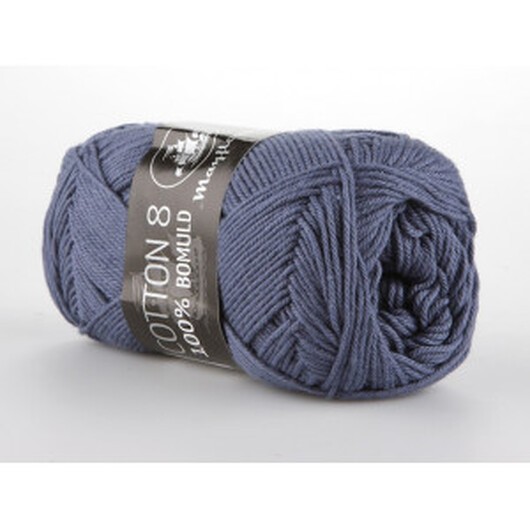 Mayflower Bomull 8/4 Garn Unicolor 1421 Jeans Blå