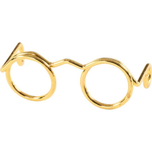 Glasögon, B: 25 mm, guld, 10 st./ 1 förp.