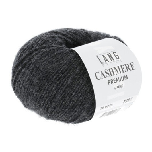 Lang Yarns Kashmir Premium Garn 70 Antracit Melange