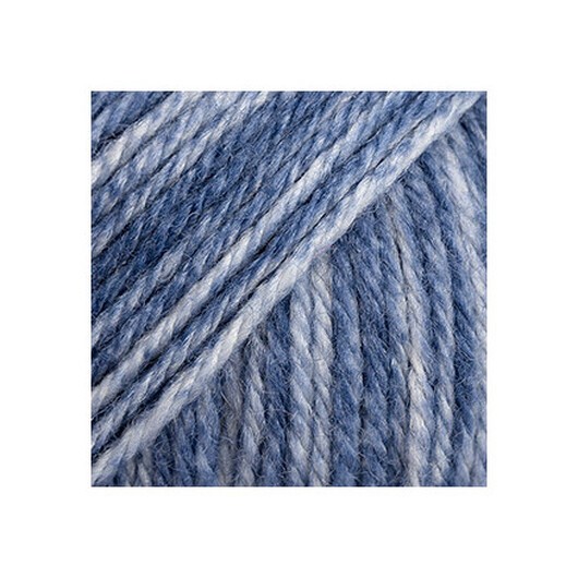 DROPS Fiesta Garn Print 38 Blå Dimma