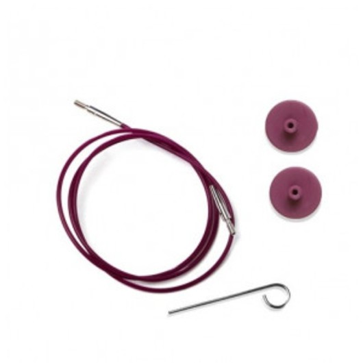 KnitPro Wire / Kabel till Ändstickor 126cm (Blir 150cm inkl. stickor)