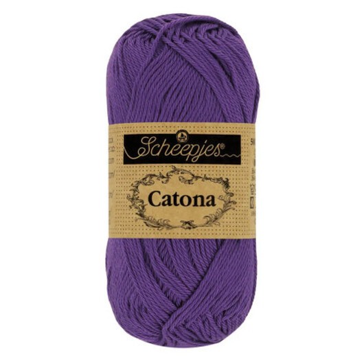 Scheepjes Catona Garn 521 Deep Lila - 10g