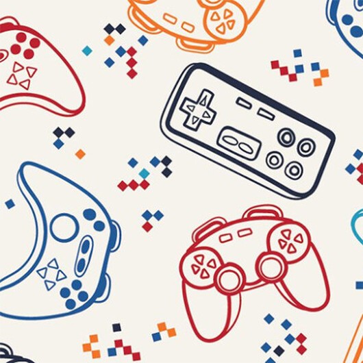 Bomullsjersey Print Tyg 150 cm 002 Kontroll - 50cm